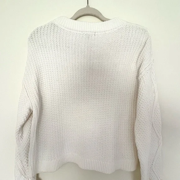 Quince Cream Cable Knit Sweater - Picture 4 of 8